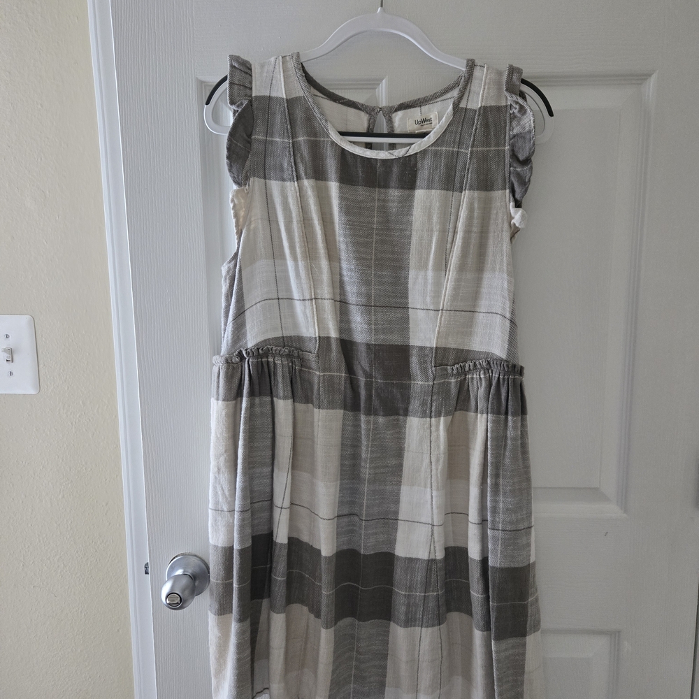 Plaid Sleeveless Dress
